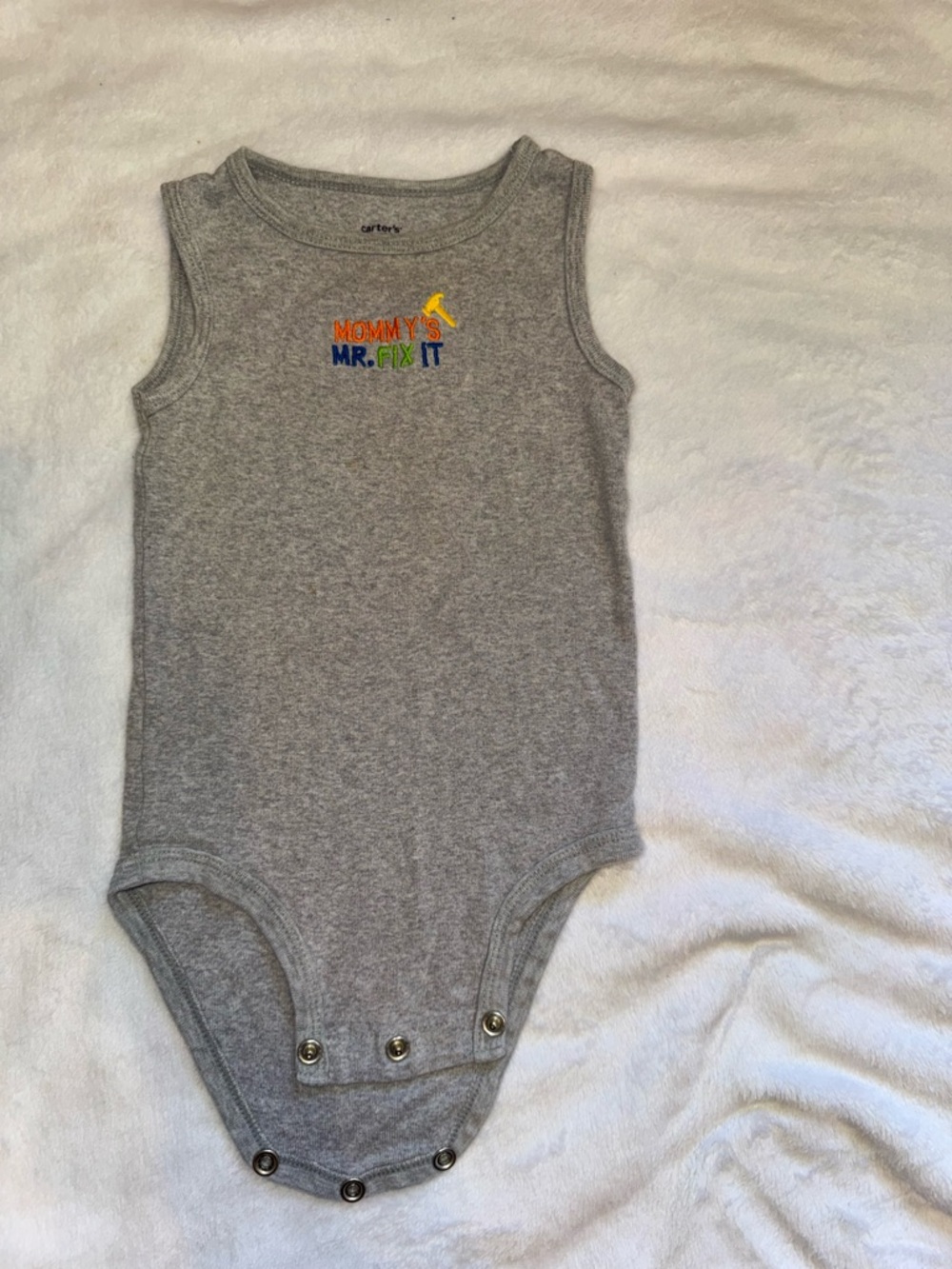 Carter's Light Gray Baby Bodysuit